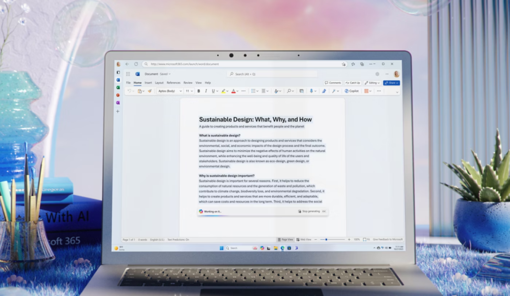 Word añadirá nuevas funciones gracias a la IA