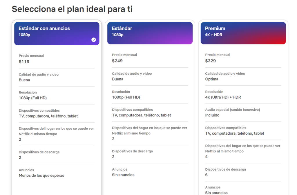 Netflix aumenta sus precios en México