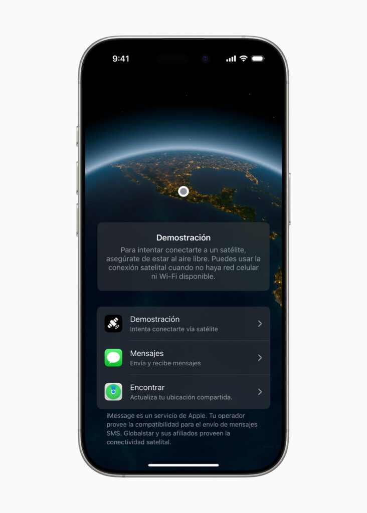 Mensajes y Encontrar vía satélite ya disponibles en México