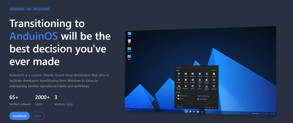 AnduinOS un Linux que se parece a Windows