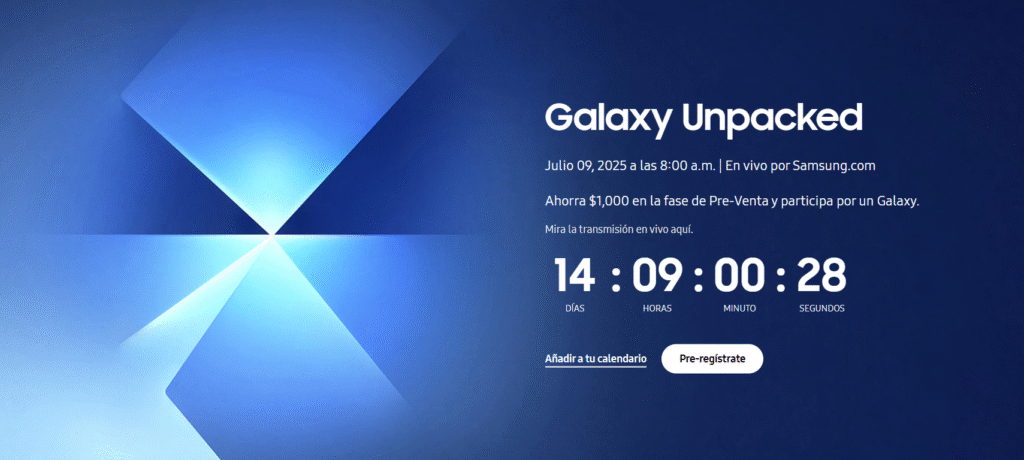 Galaxy Unpacked Julio 2025 y novedades Samsung