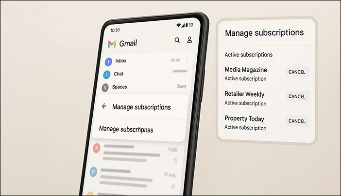 Llega la función para gestionar suscripciones en Gmail